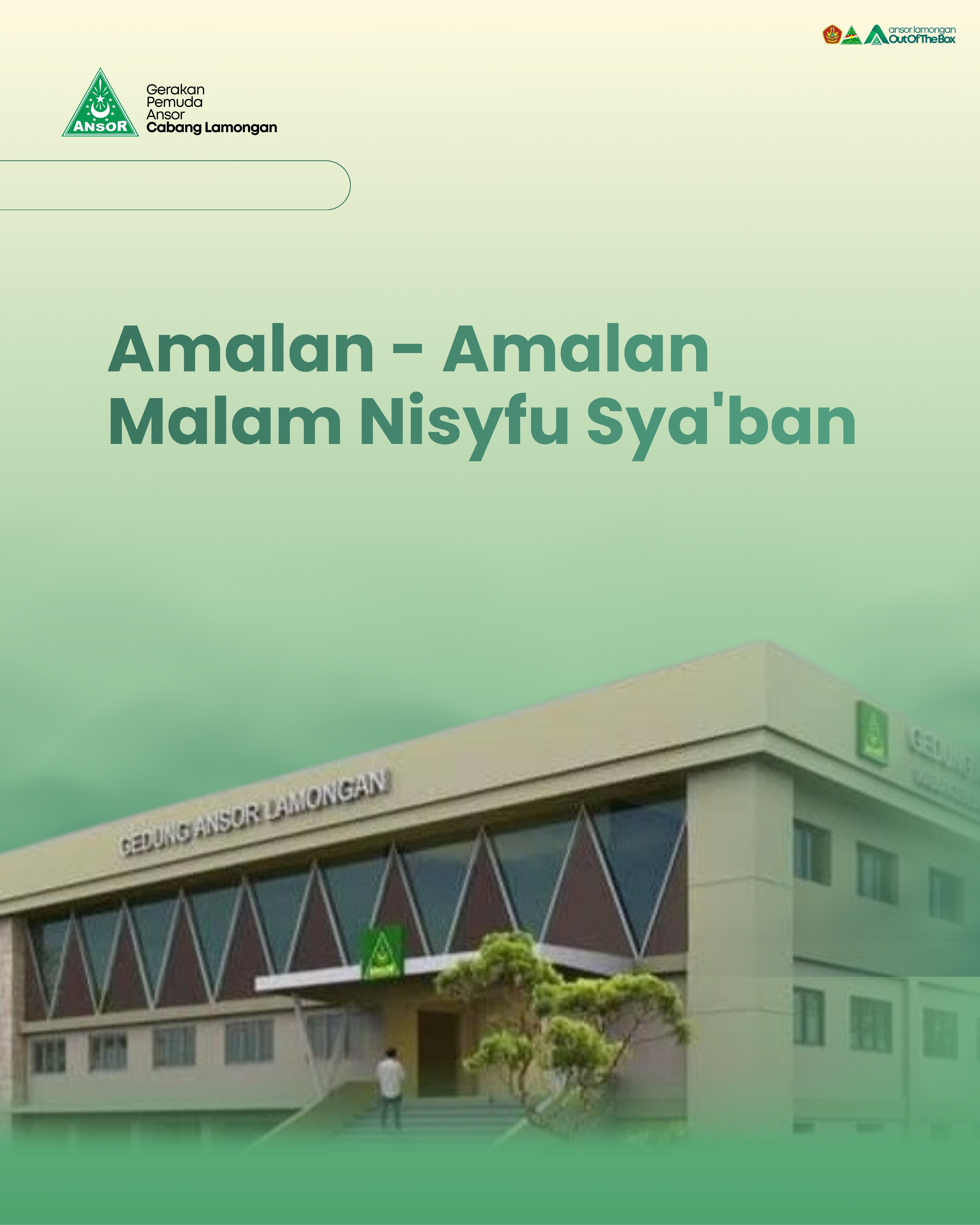 Amalan-amalan yang ditayangkan di Bulan Sya'ban