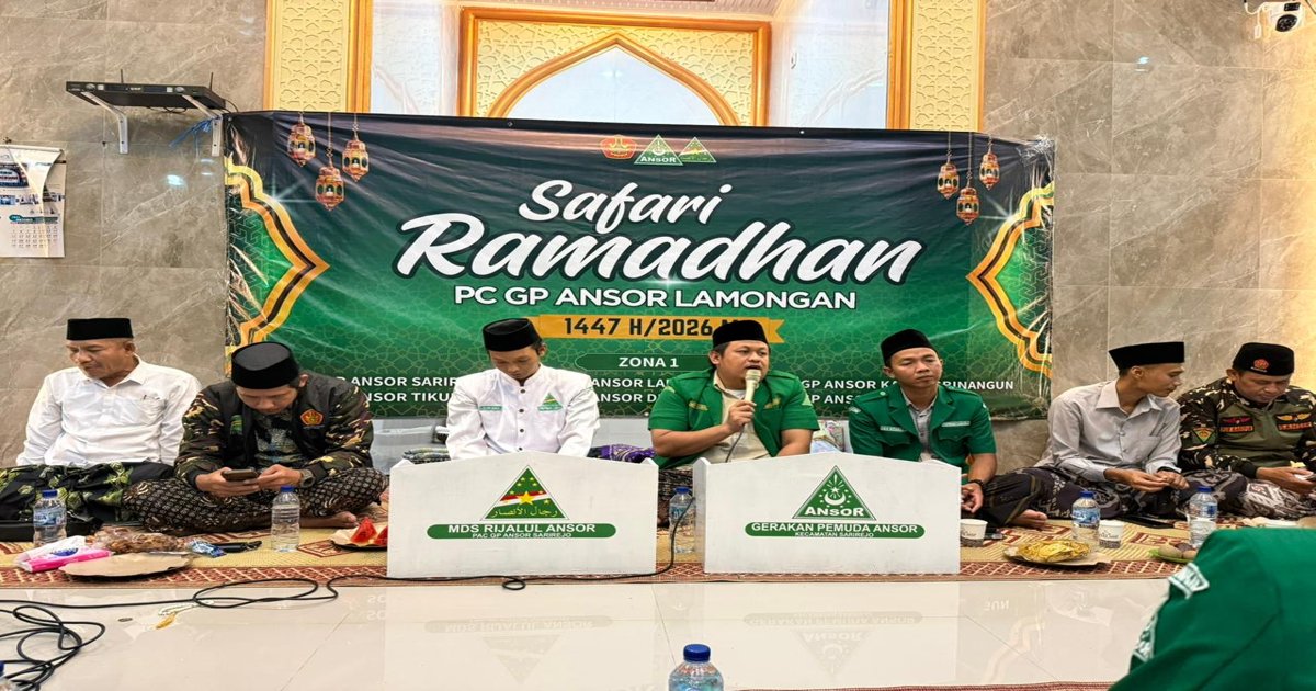 Safari Ramadhan Zona 1 PC Rijalul Ansor Lamongan Digelar di Sarirejo